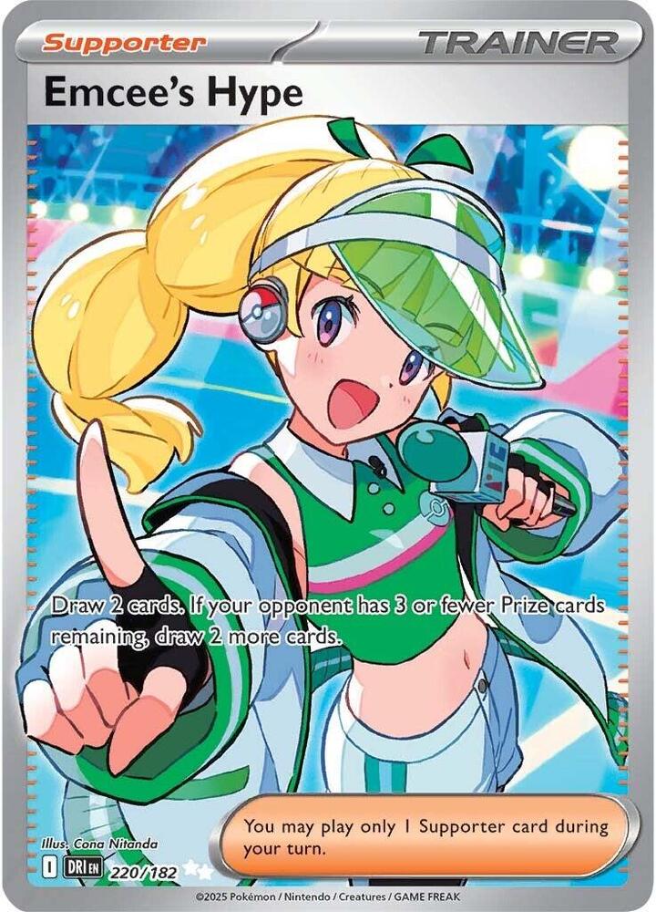 Pokemon Emcee's Hype 220/182 Destined Rivals
