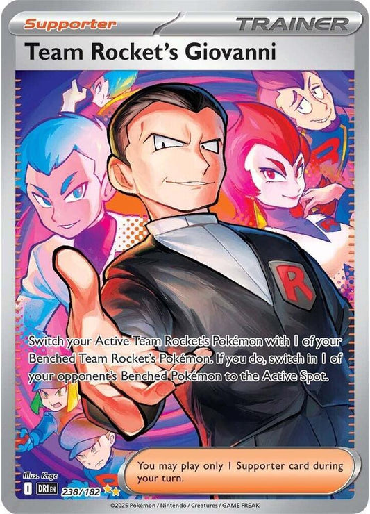 Pokemon Team Rocket's Giovanni 238/182 Destined Rivals