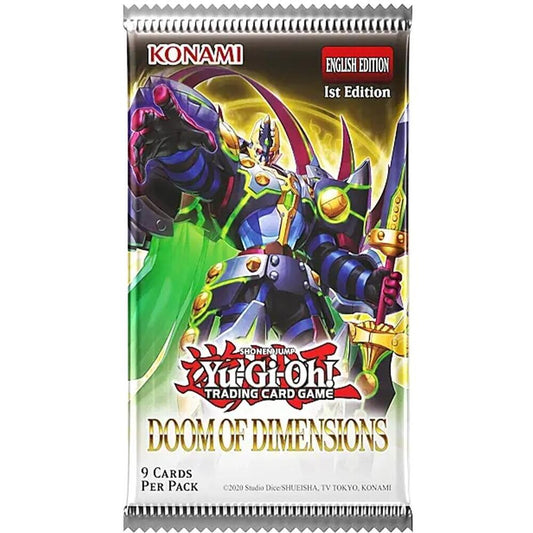 Yu-Gi-Oh Trading Card Game Doom Of Dimensions 1st Edition Booster Pack