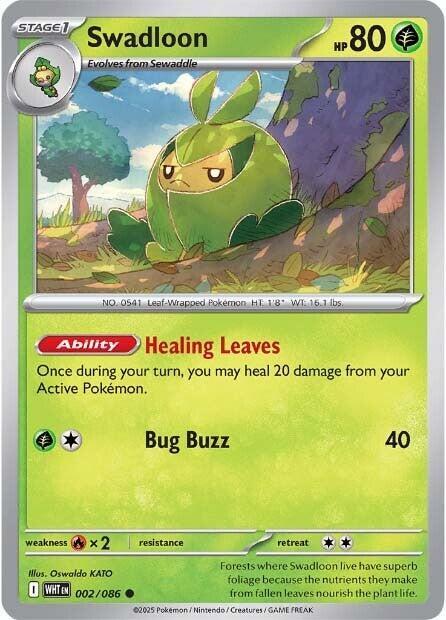 Pokemon Swadloon (Poké Ball) 2/86 White Flare