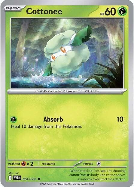 Pokemon Cottonee (Poké Ball) 4/86 White Flare