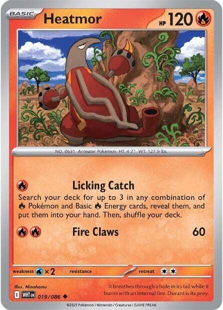 Pokemon Heatmor (Poké Ball) 19/86 White Flare