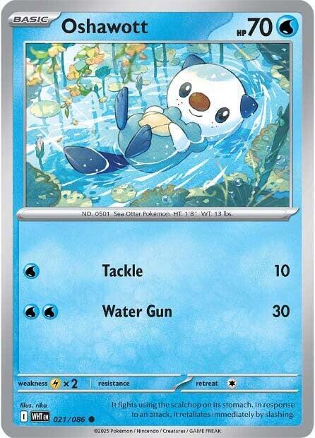 Pokemon Oshawott (Poké Ball) 21/86 White Flare