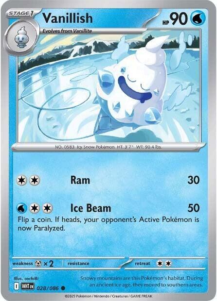 Pokemon Vanillish 28/86 White Flare