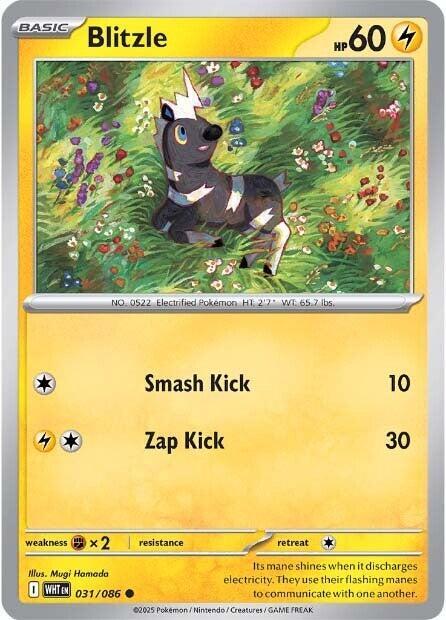 Pokemon Blitzle (Poké Ball) 31/86 White Flare