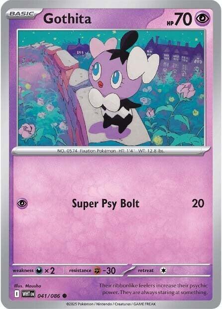 Pokemon Gothita (Master Ball) 41/86 White Flare