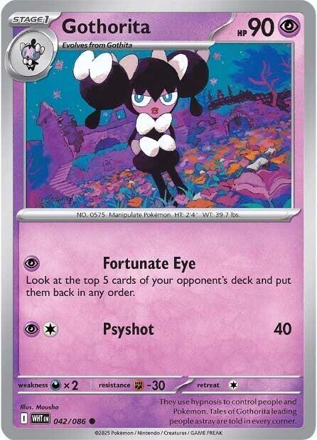 Pokemon Gothorita 42/86 White Flare