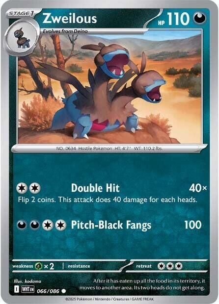 Pokemon Zweilous (Poké Ball) 66/86 White Flare