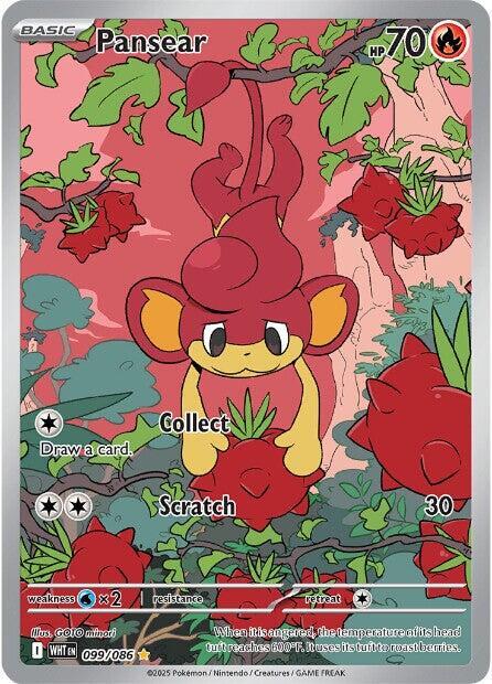Pokemon Pansear 99/86 White Flare