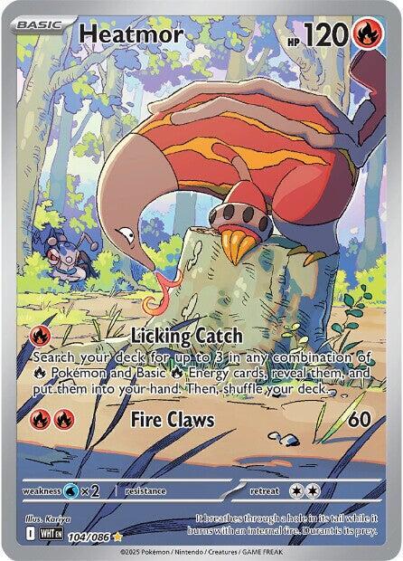 Pokemon Heatmor 104/86 White Flare