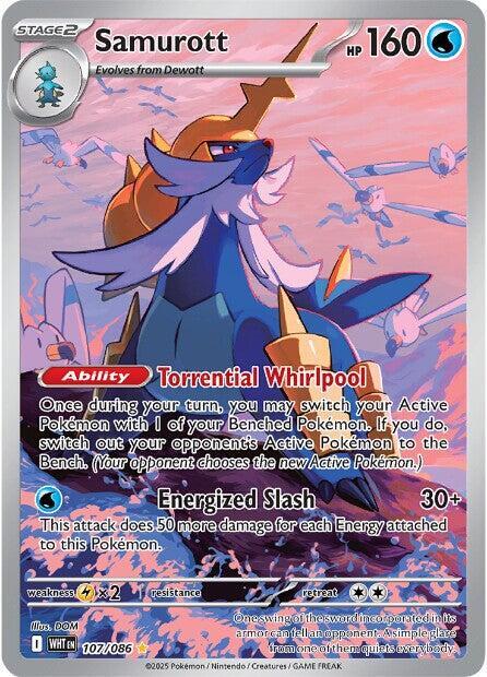 Pokemon Samurott 107/86 White Flare