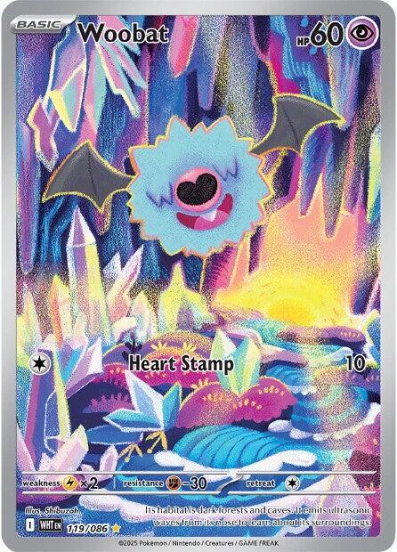 Pokemon Woobat 119/86 White Flare
