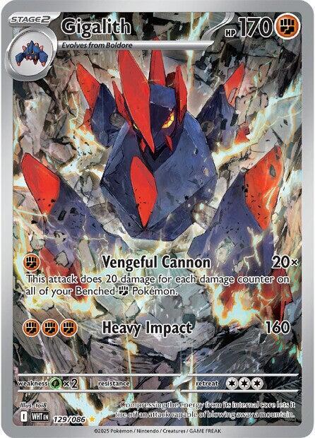 Pokemon Gigalith 129/86 White Flare