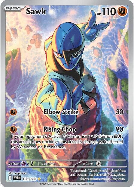Pokemon Sawk 130/86 White Flare