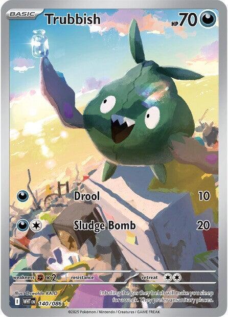 Pokemon Trubbish 140/86 White Flare
