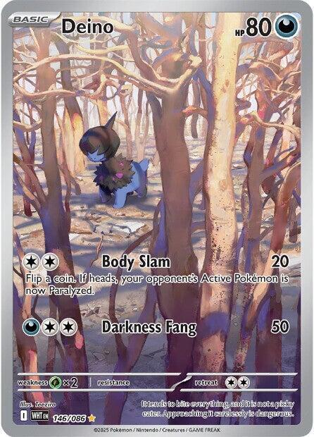 Pokemon Deino 146/86 White Flare
