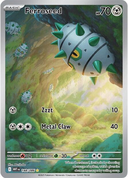 Pokemon Ferroseed 148/86 White Flare