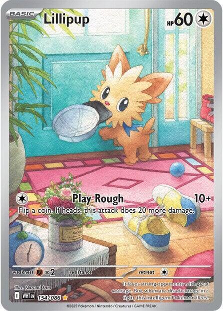Pokemon Lillipup 154/086 White Flare