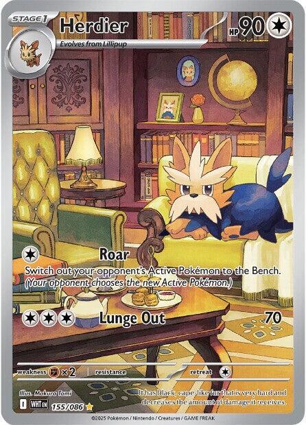 Pokemon Herdier 155/86 White Flare
