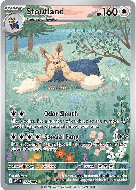 Pokemon Stoutland 156/86 White Flare