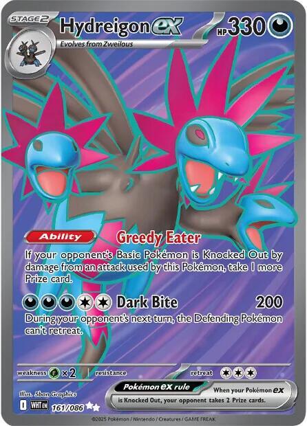 Pokemon Hydreigon ex 161/86 White Flare