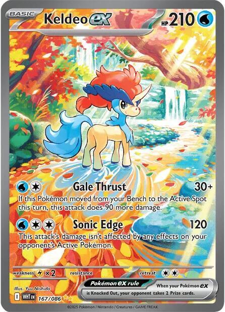 Pokemon Keldeo ex 167/86 White Flare