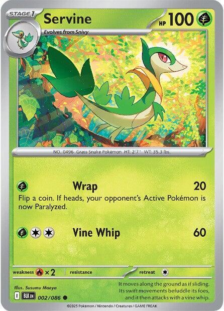 Pokemon Servine (Poké Ball) 2/86 Black Bolt
