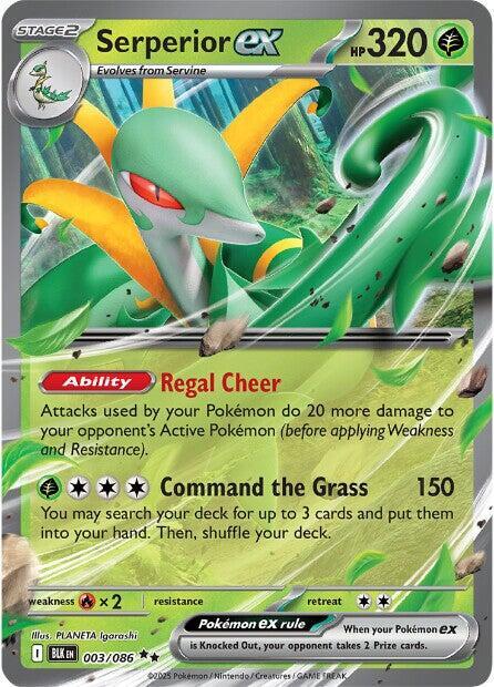 Pokemon Serperior ex 3/86 Black Bolt