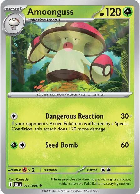 Pokemon Amoonguss 11/86 Black Bolt