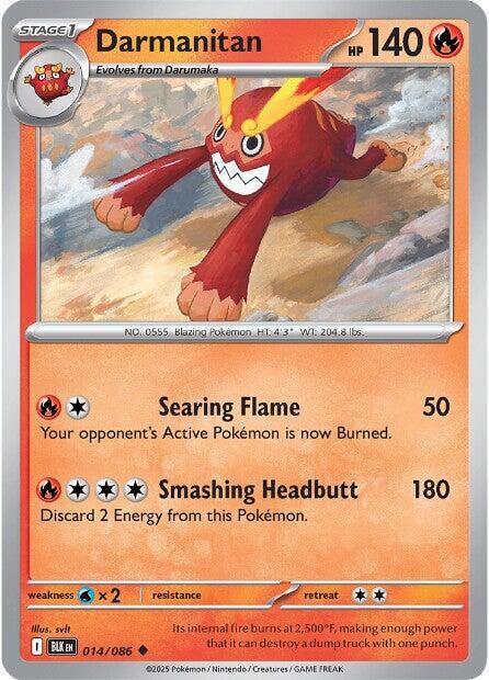 Pokemon Darmanitan 14/86 Black Bolt