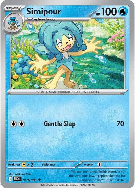 Pokemon Simipour (Master Ball) 18/86 Black Bolt