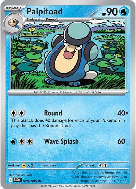 Pokemon Palpitoad (Poké Ball) 20/86 Black Bolt