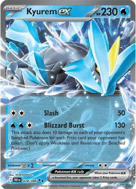 Pokemon Kyurem ex 28/86 Black Bolt