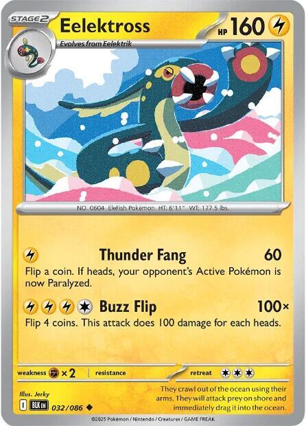 Pokemon Eelektross 32/86 Black Bolt