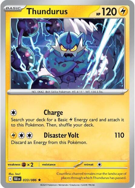 Pokemon Thundurus (Master Ball) 33/86 Black Bolt