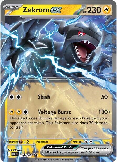 Pokemon Zekrom ex 34/86 Black Bolt