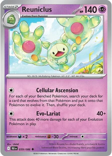 Pokemon Reuniclus (Poké Ball) 39/86 Black Bolt