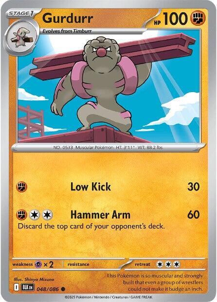 Pokemon Gurdurr (Master Ball) 48/86 Black Bolt