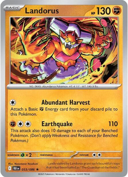 Pokemon Landorus 53/86 Black Bolt