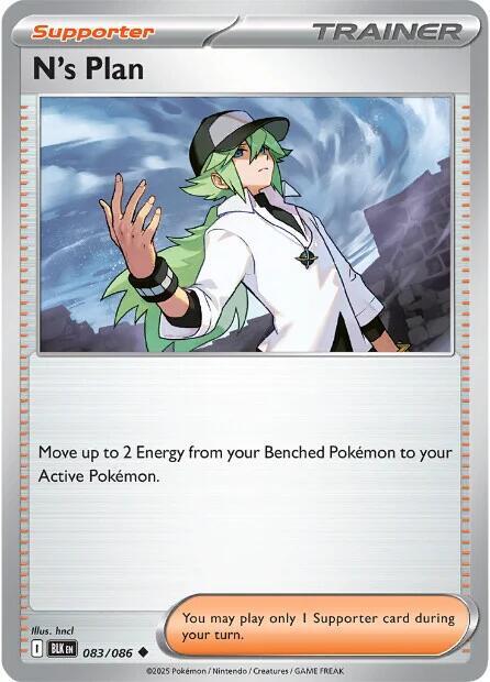 Pokemon N's Plan 83/86 Black Bolt