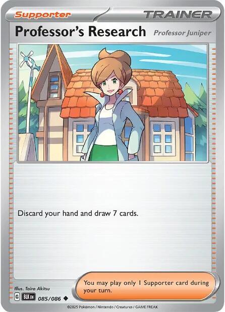 Pokemon Professor's Research (Poké Ball) 85/86 Black Bolt