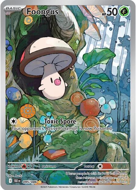Pokemon Foongus 95/86 Black Bolt