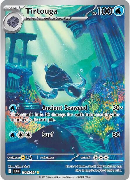 Pokemon Tirtouga 106/86 Black Bolt