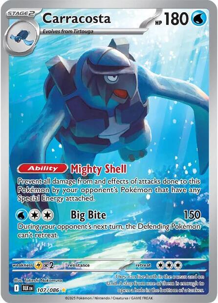 Pokemon Carracosta 107/86 Black Bolt