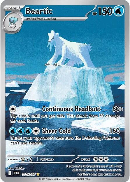 Pokemon Beartic 110/86 Black Bolt