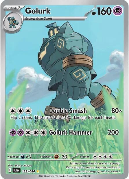 Pokemon Golurk 123/86 Black Bolt