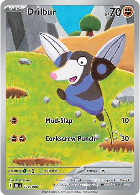 Pokemon Drilbur 124/86 Black Bolt