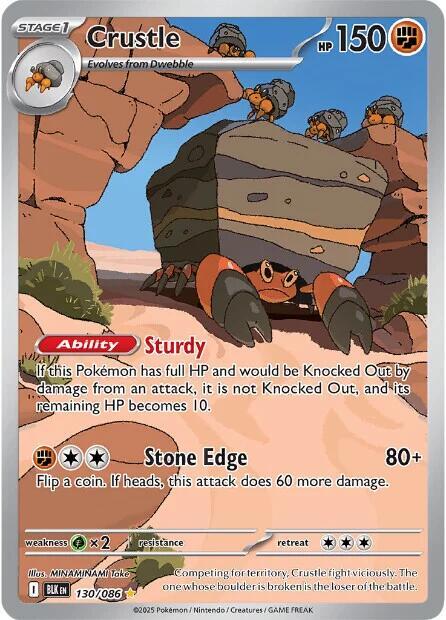Pokemon Crustle 130/86 Black Bolt