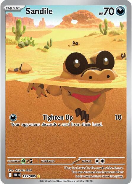 Pokemon Sandile 135/86 Black Bolt