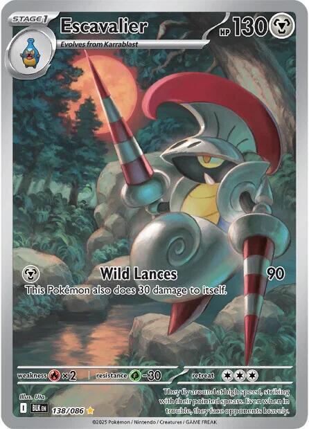 Pokemon Escavalier 138/86 Black Bolt